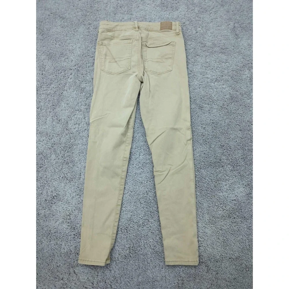 American Eagle Pants Womens‎ 4 Beige Skinny Low Rise Jegging Stretch - Picture 5 of 9